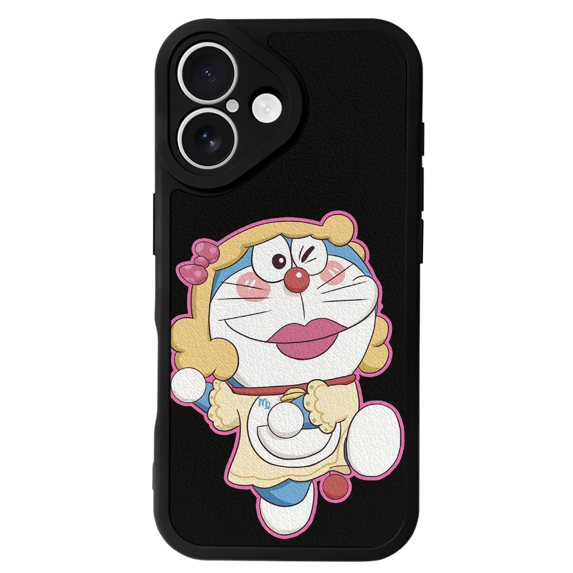 （画像用） ドラえもん Doraemon 【iPhone 16シリーズ対応】シリコンスマホケース（レザー調） 材質：シリコン